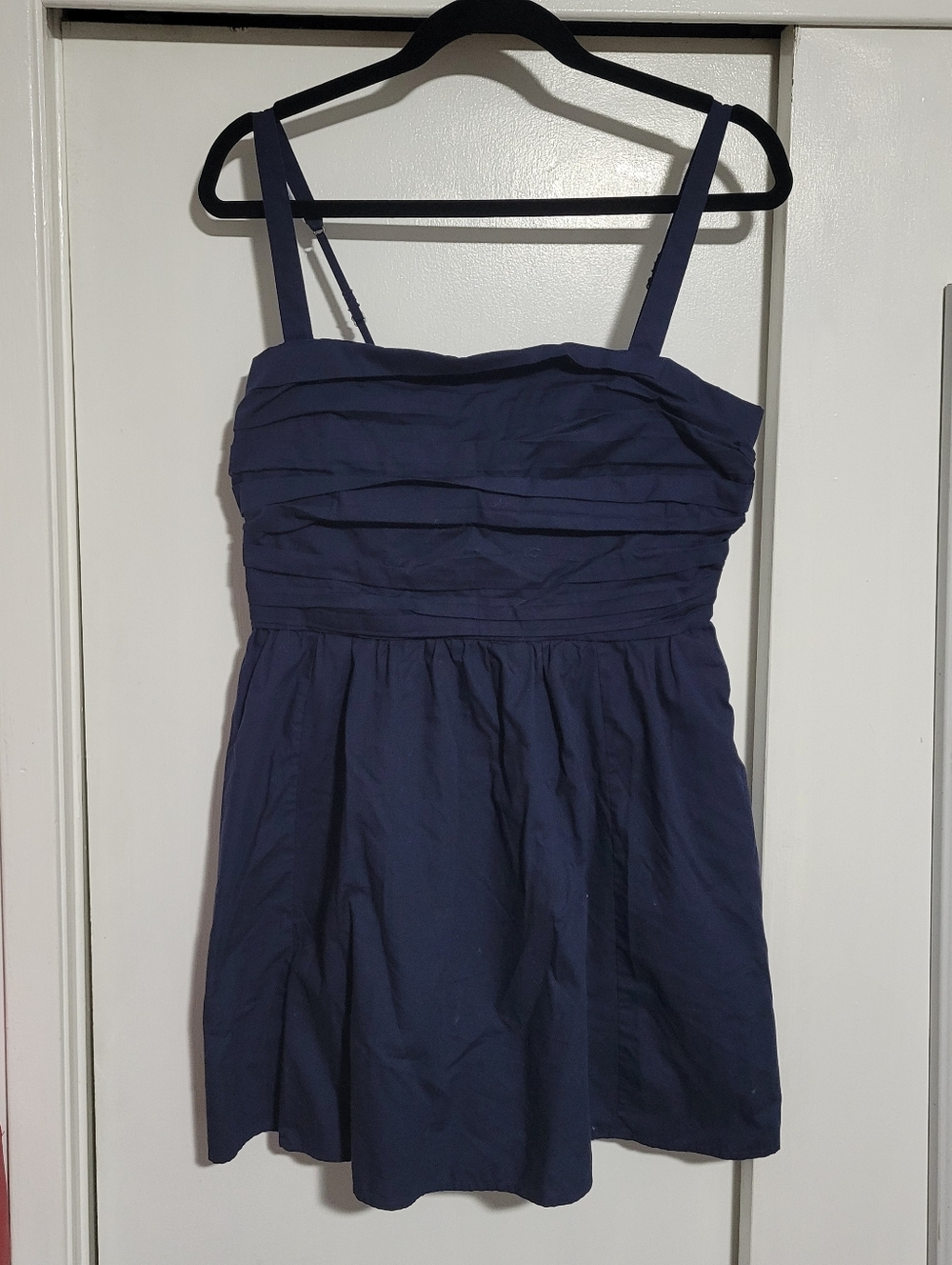Abercrombie & Fitch Navy Blue Ruched Bodice Mini Dress